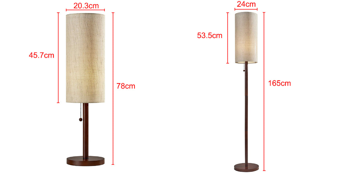Walnut Table Lamp