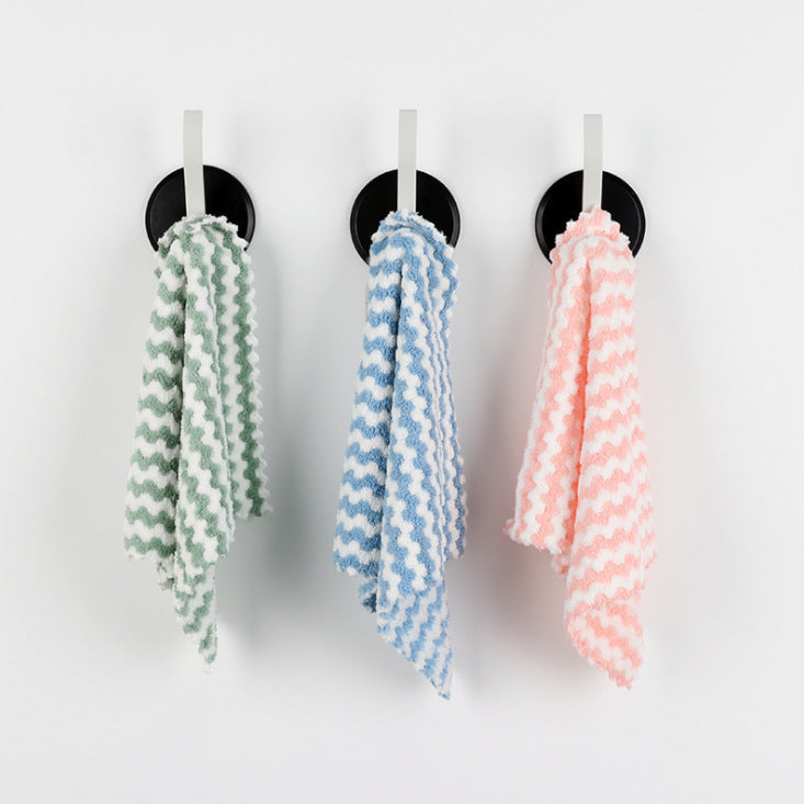 Coral Fleece Cloth - Absorbent & Oil-Resistant