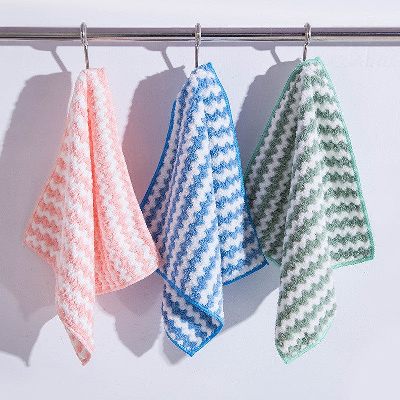 Coral Fleece Cloth - Absorbent & Oil-Resistant