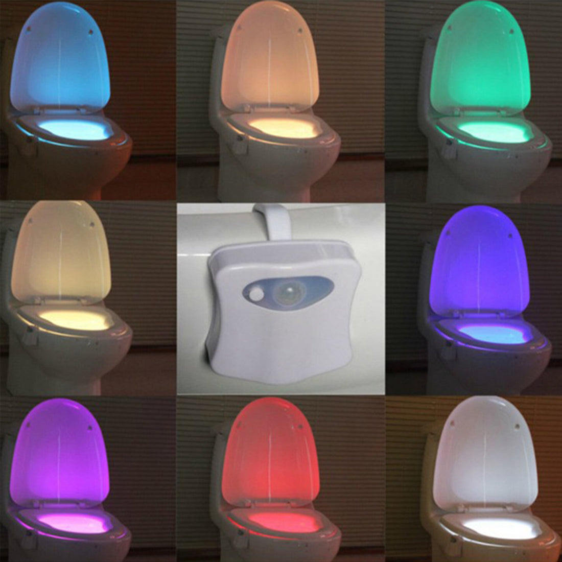 Motion-Activated Toilet Night Light