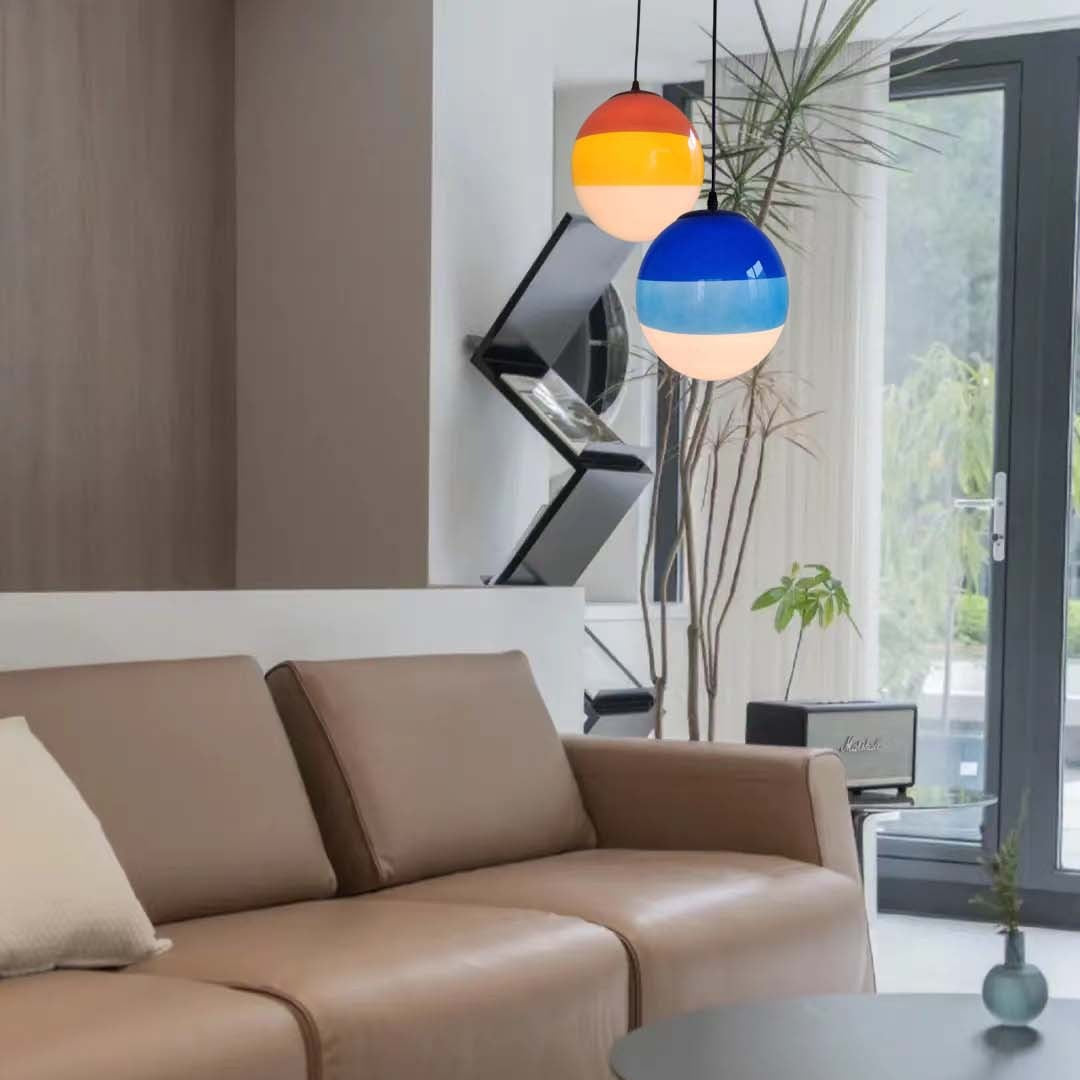 Nordic Creative Colored Glass Pendant Light